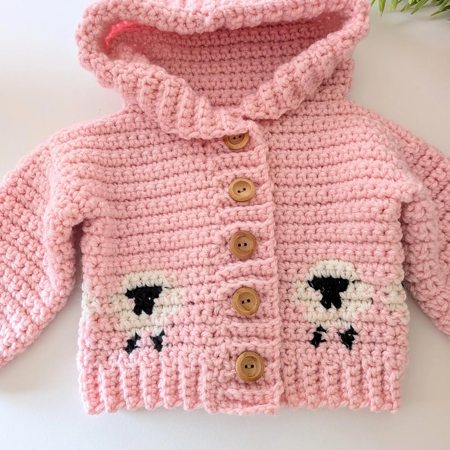 Counting Sheep Jacket Crochet Pattern sizes 0-3 months to 10 Years