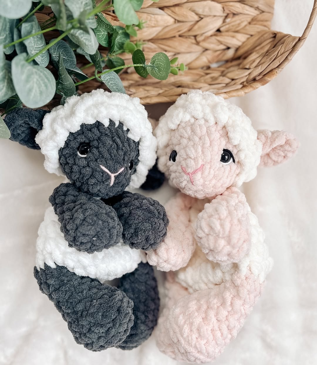 Luna the Lamb – No-Sew Lovey Crochet Pattern