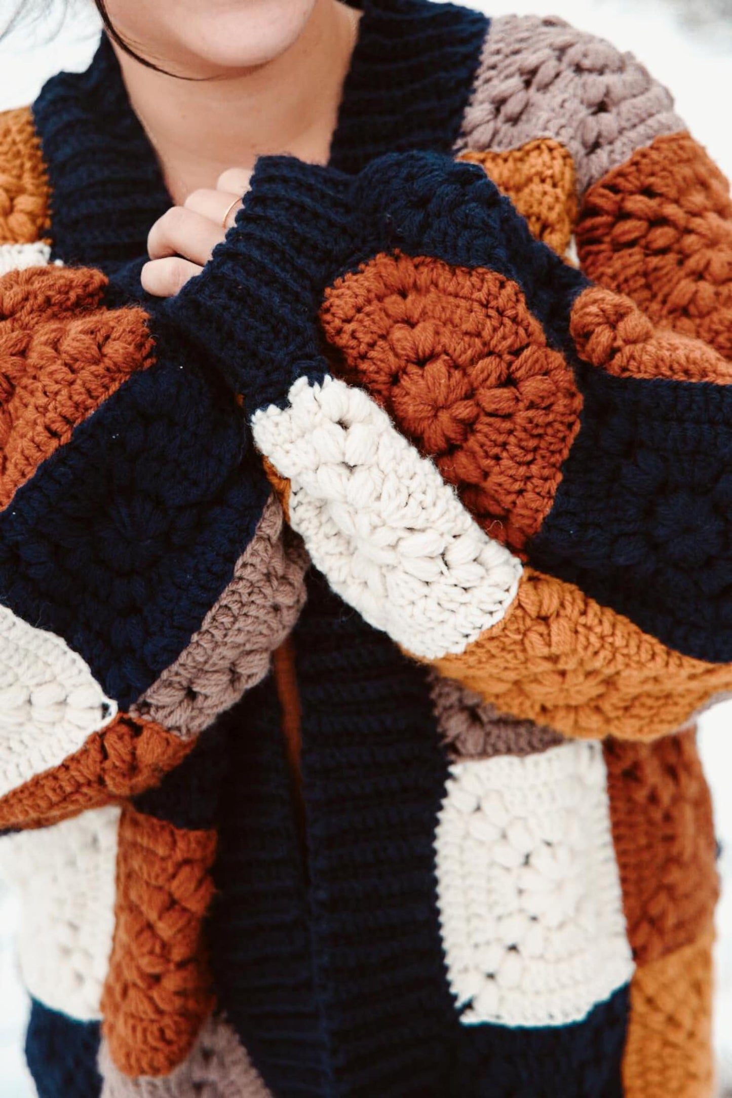 Cozy Granny Square Cardigan — Crochet Pattern