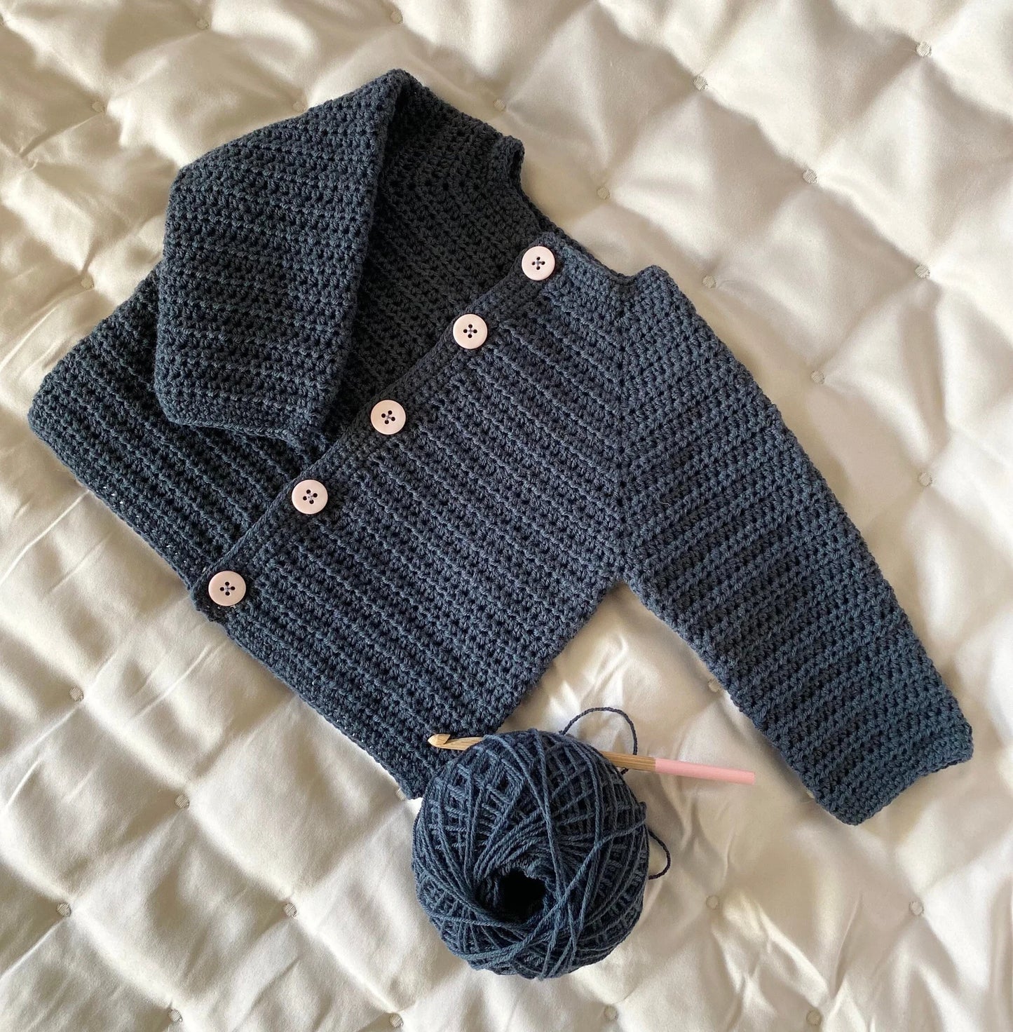 Cardigan-jacket newborn-6 years - Crochet Pattern