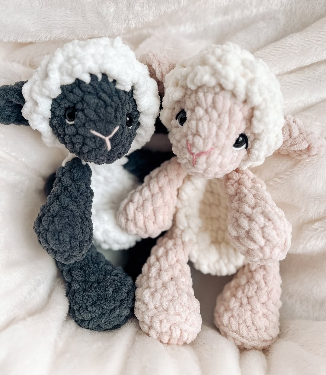 Luna the Lamb – No-Sew Lovey Crochet Pattern