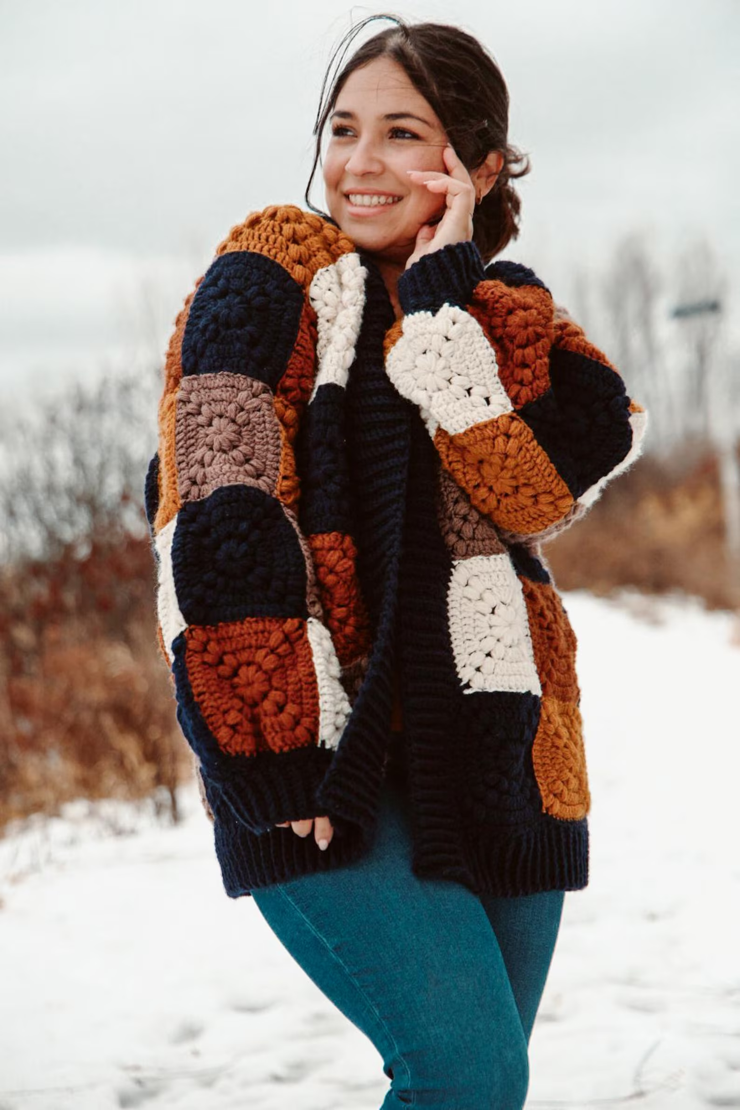 Cozy Granny Square Cardigan — Crochet Pattern