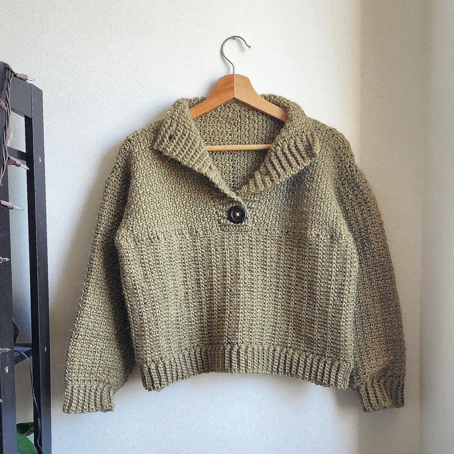 Jasper — Button-Up Rustic Pullover Crochet Pattern