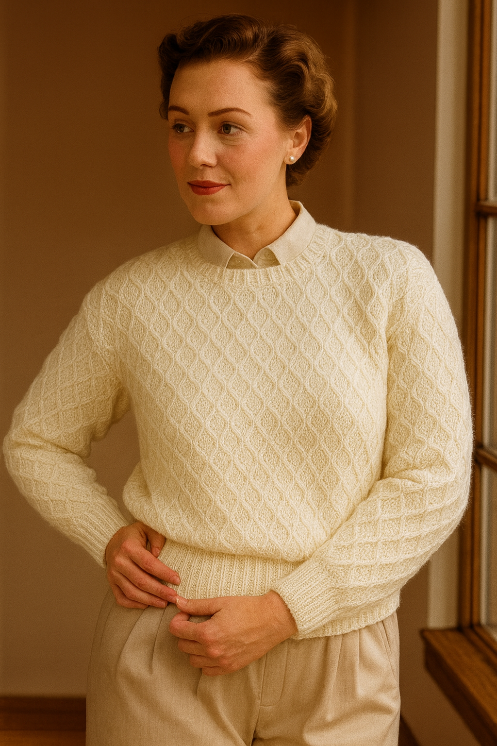 Vintage Women’s Sweater Knitting Pattern