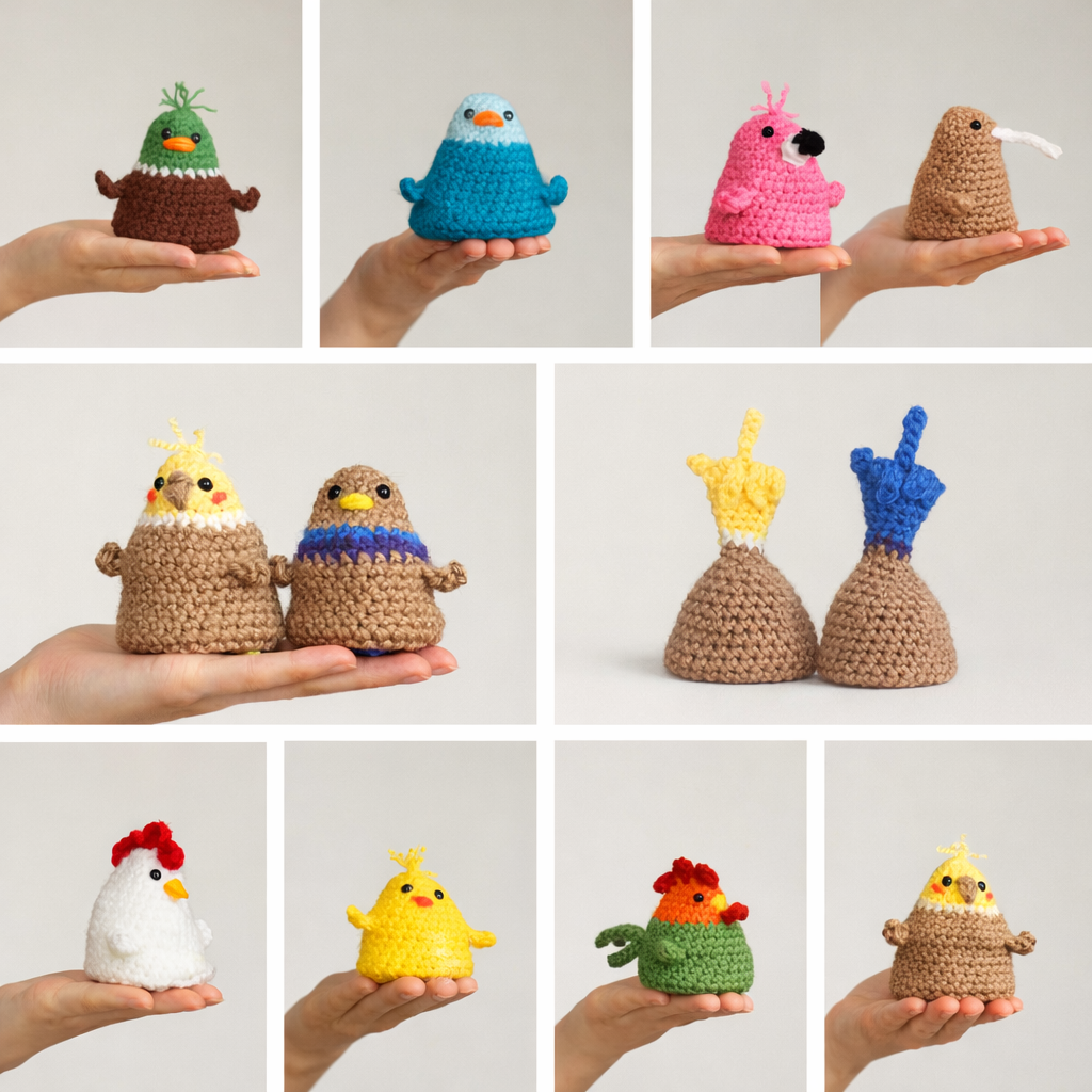 🐦 PATTERN BUNDLE 9 Flip – The Birds (PDF)