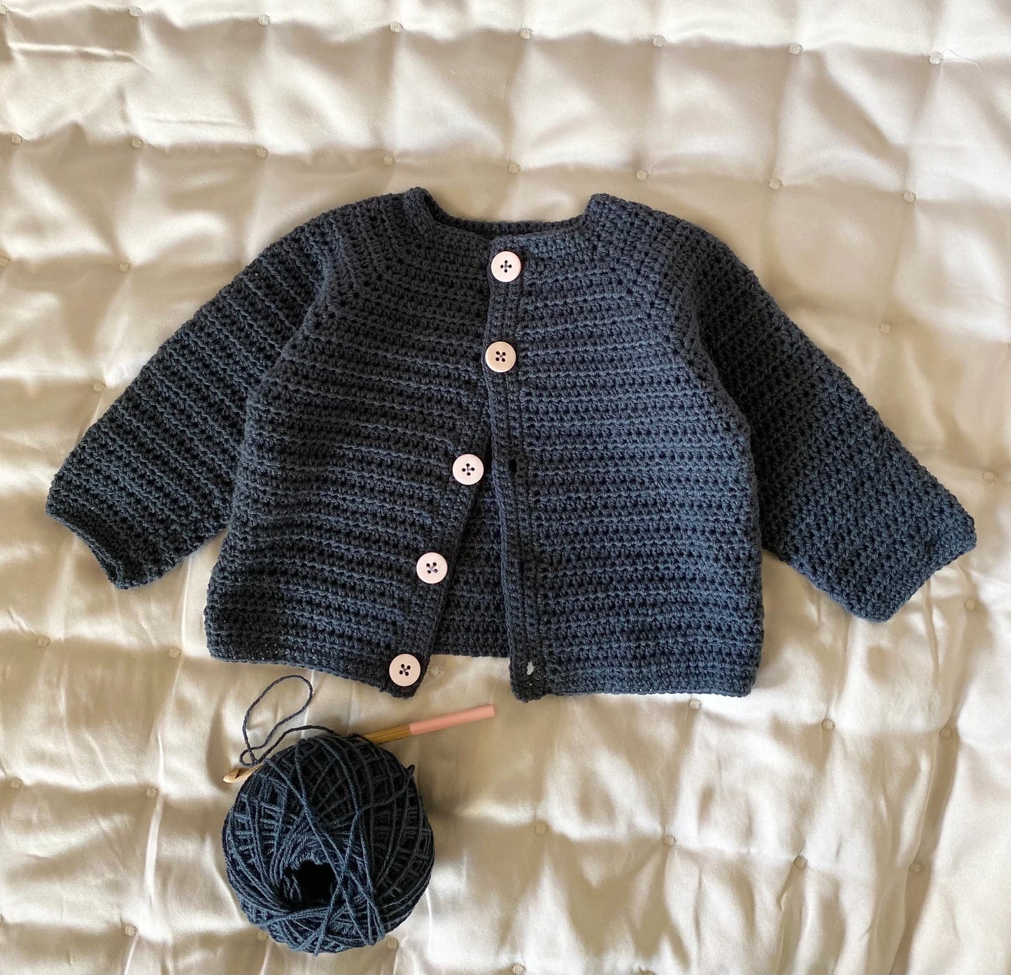Cardigan-jacket newborn-6 years - Crochet Pattern