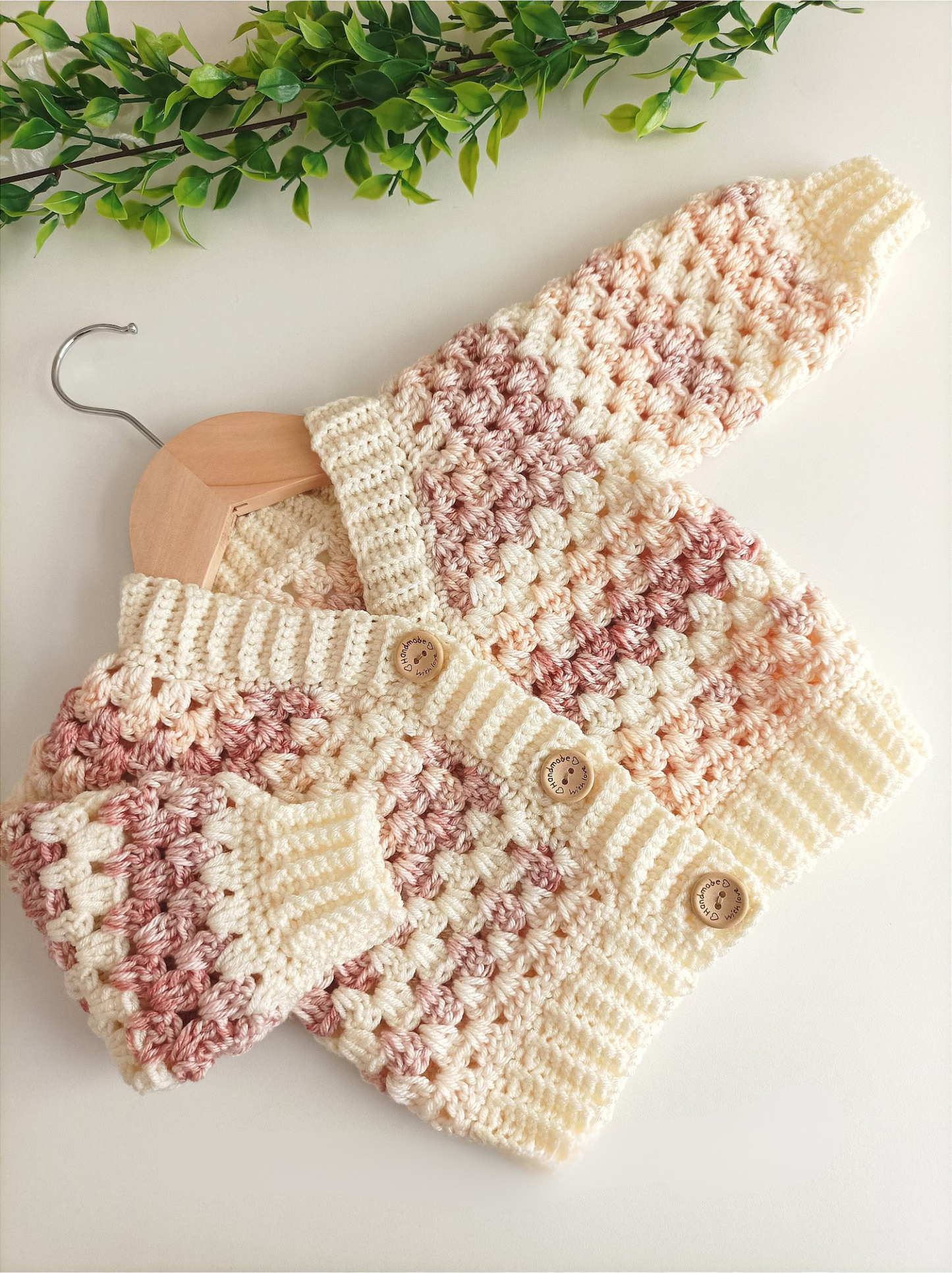 Love my Granny Cardigan Crochet Pattern Sizes 0-3 months to 10 years