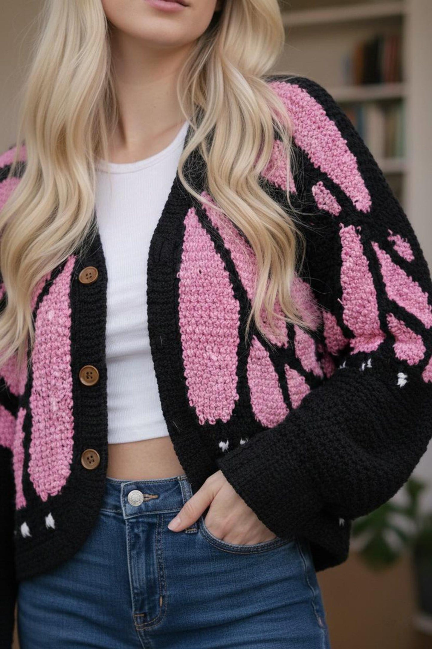 Monarch Butterfly Cardigan Crochet Pattern