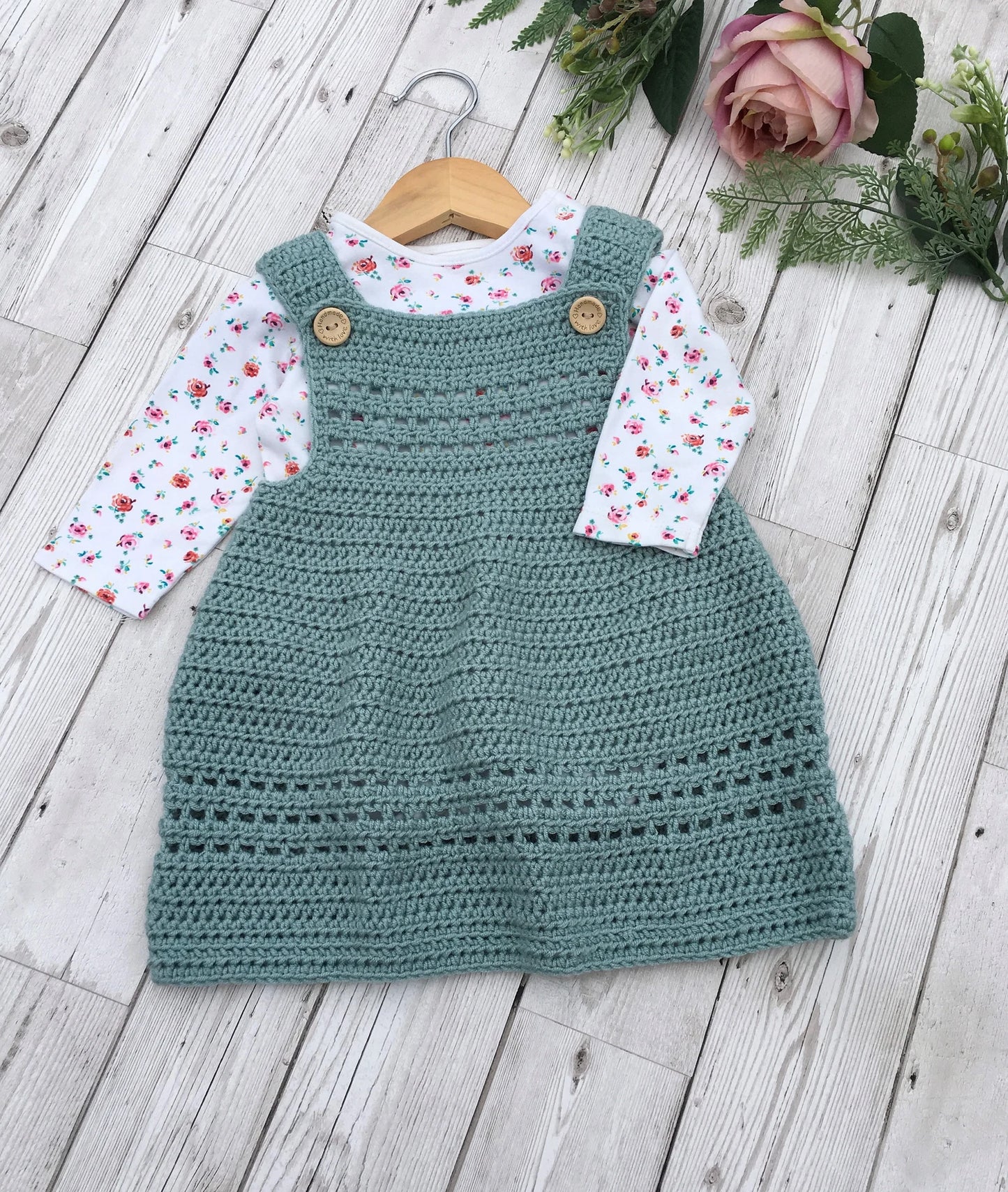 Baby Dress / Pinafore - Crochet Pattern Newborn to 36 months