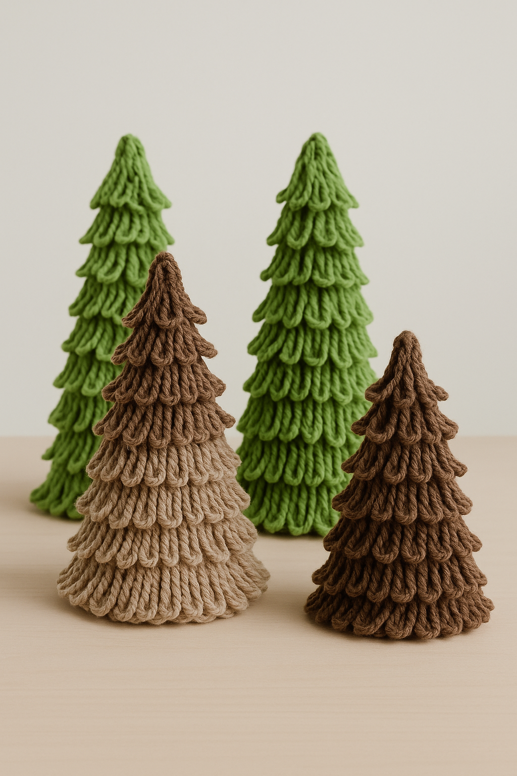 🎄Loopy Trees Collection Crochet Pattern Holiday Décor Tutorial (PDF + Video)
