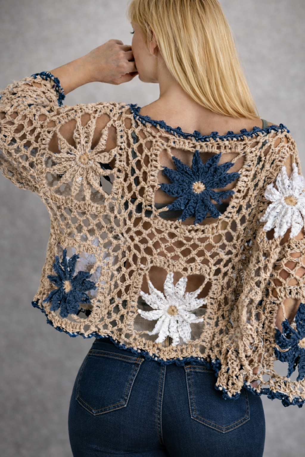 Flowers Top –Crochet Pattern with Video Tutorials