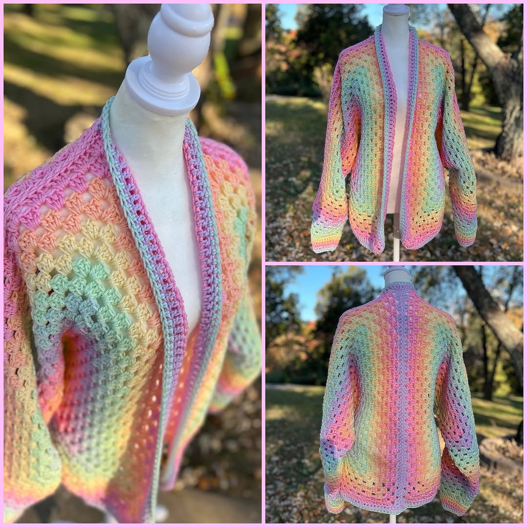 HexaHug Cardigan Crochet Pattern