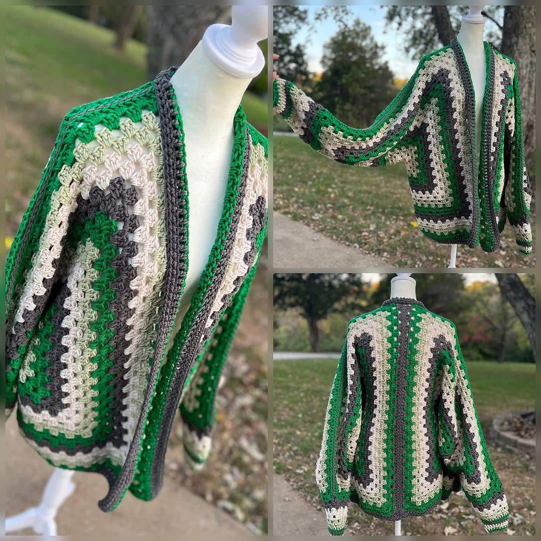 HexaHug Cardigan Crochet Pattern