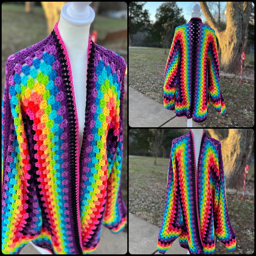 HexaHug Cardigan Crochet Pattern
