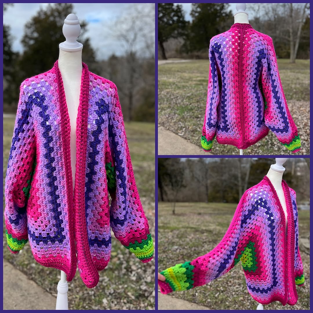 HexaHug Cardigan Crochet Pattern
