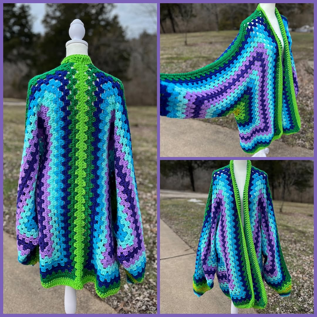 HexaHug Cardigan Crochet Pattern