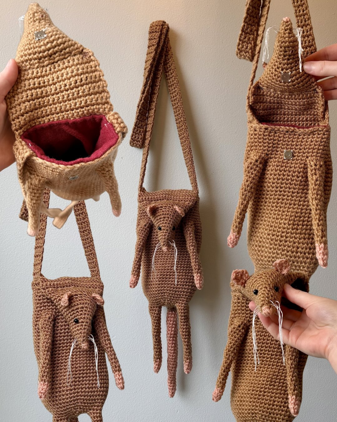 Rat Pouch Crochet Pattern