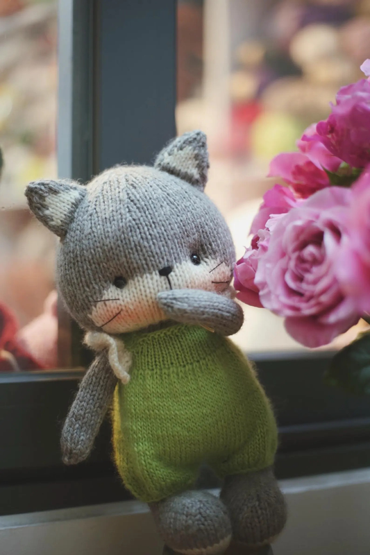 Sunny the Cat – Knitted Toy Instructions Pattern