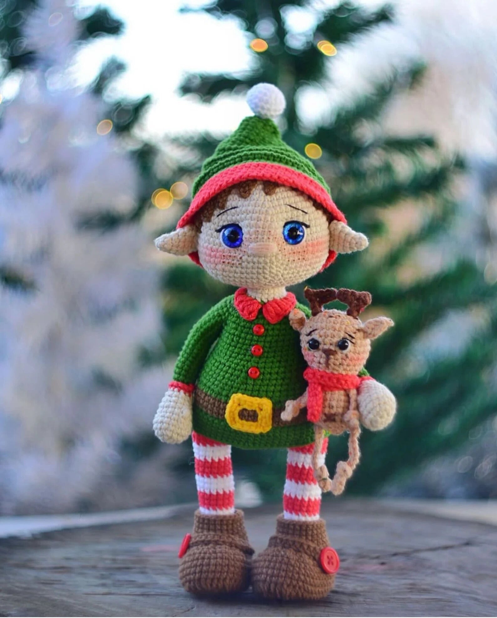 Little Santa's Helper: Adorable Christmas Elf and Reindeer Crochet Pattern