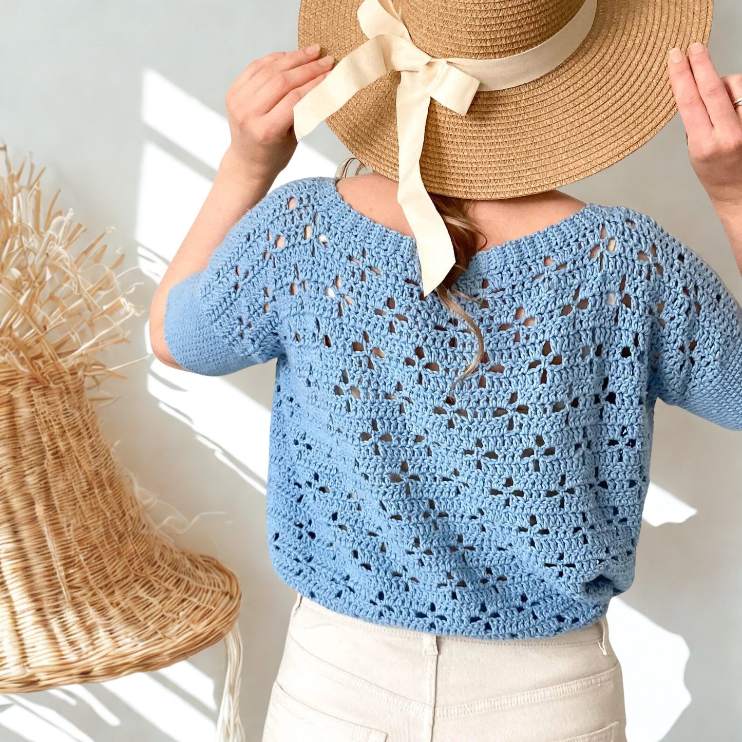 Star Cluster Tee – Lightweight Summer Top Crochet Pattern